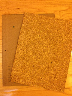 custom cork boards, crafts, Cut out a piece of cork the size of the glass