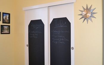 Chalkboard Closet Doors- Use to Organize Your Schedule