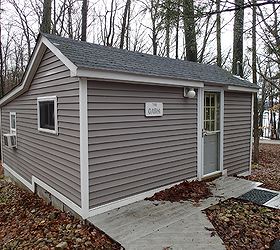 small cabin leave it wood or go with paint and beadboard, Our 300 sq ft cabin on wooded lot by the lake