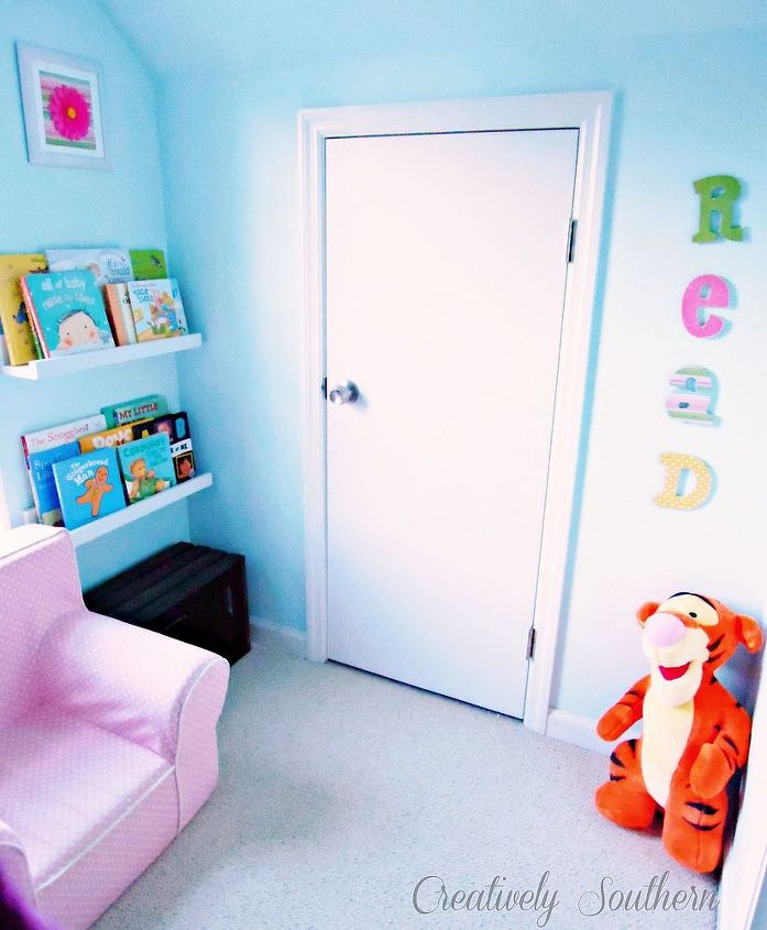 closet reading nook for kids, closet, home decor, mod podged letters are easy to make