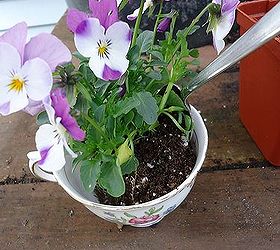 great idea for mothers day gift kids love making these, gardening, Add your Viola plant