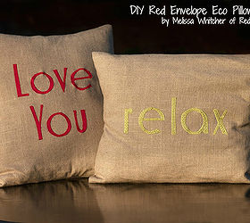 Red Envelope Knock-Off Eco Pillows