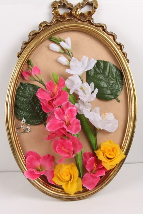 silk flower broken mirror craft for bridal shower or home decor, crafts, repurposing upcycling
