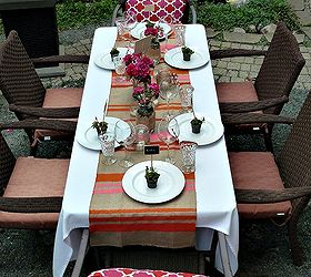 details for a perfect summer dinner party, chalkboard paint, crafts, mason jars, outdoor living, Summer Tablescape