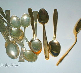 how to make cutlery flowers using spoons, crafts, flowers, gardening, repurposing upcycling, I used small thrifted spoons