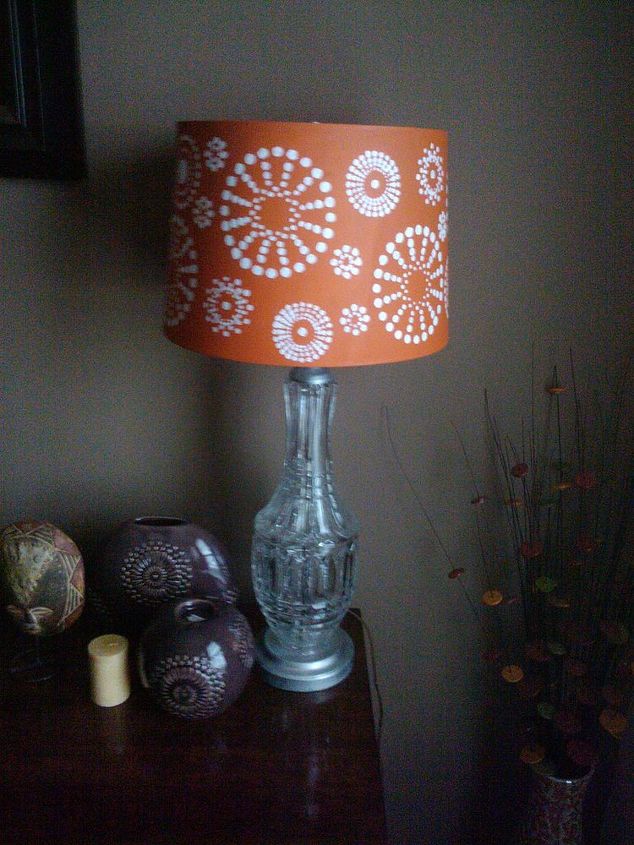diy hand painted lampshade, crafts, painting