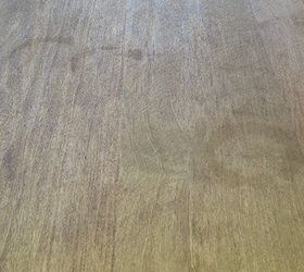 q advice on camouflaging water rings on wood, diy, home maintenance repairs, woodworking projects, Maple wood with 2 coats of golden oak stain prior to sealing with varnish Best advice on removing the water stain