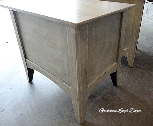 textured distressed nightstands, painted furniture