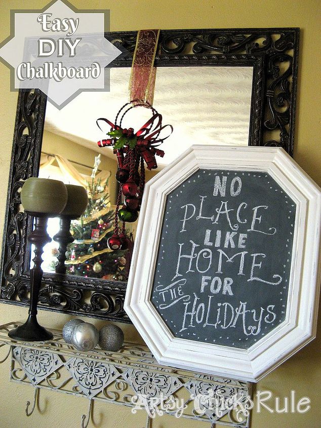 old picture to cute chalkboard easy, chalk paint, chalkboard paint, crafts, repurposing upcycling
