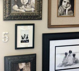 10 tips for creating a gallery wall, home decor, wall decor, 6 Don t use the same frame over and over Mix them up 7 Space all of your pictures about the same distance apart 8 Don t make yourself crazy with the spacing You might have to make more than one hole to get it right