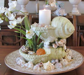 sea shell centerpiece, crafts, home decor, The end result