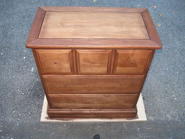 small chest, painted furniture, Top After