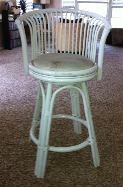 vintage chair re upholster and update, painted furniture