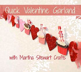 quick valentine s garland, crafts, seasonal holiday decor, valentines day ideas