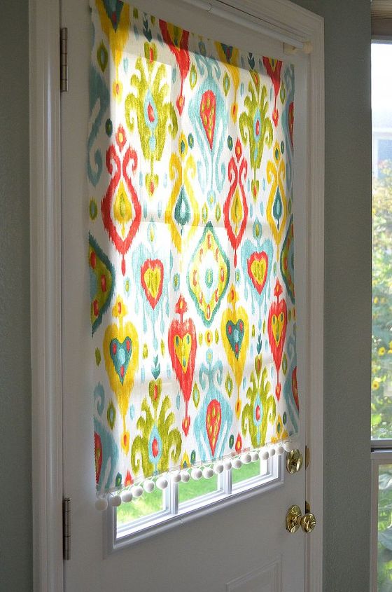 ridiculously easy no sew blind, crafts, home decor, A quick way to make a no sew removeable window covering