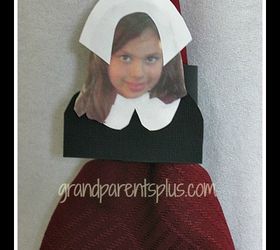 individual personalized pilgrim picture napkin rings or favors, crafts, thanksgiving decorations