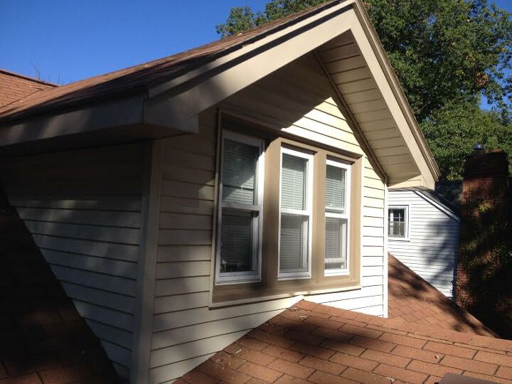sprayed trim on ferndale home exterior, curb appeal, painting, After upper doghouse