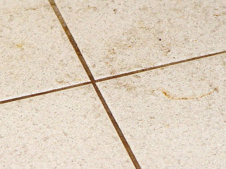 sealer to get tile floor and wall grout clean, bathroom ideas, home maintenance repairs, tile flooring, tiling, Before Grout Shield color seal