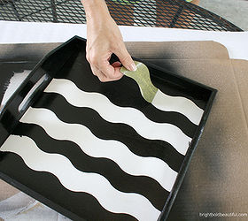 diy projects using frogtape shapetape, crafts, painting, Remove the WAVE shape tape when completely dry Voila