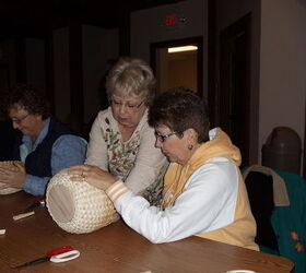 basket weaving class i took and basket i made 11 3 12, crafts, Almost done