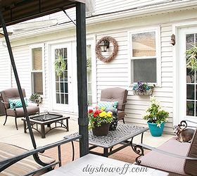 time to spruce up the patio before after, outdoor living, patio, ready for entertaining or relaxing