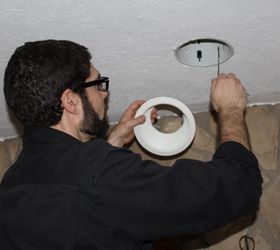 easily fix squeaky carpeted floors, flooring, home maintenance repairs, how to, Find the joist direction by being like MacGyver Investigate light fixtures and see how they re attached to the joist
