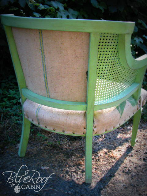 coffee sack upcycle, painted furniture