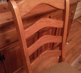 particle board oak kitchen set that was given to me painted fauxed, painted furniture