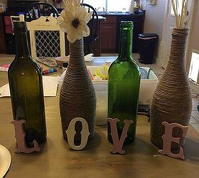 love wine bottles, crafts, repurposing upcycling