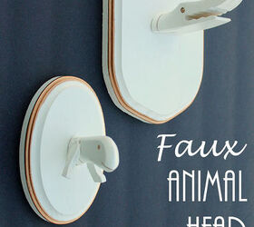 wood crafts faux animal head trophies, crafts, woodworking projects