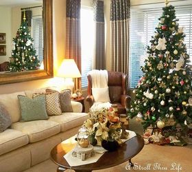 our tree living room tour, christmas decorations, living room ideas, seasonal holiday decor