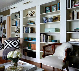 ikea billy bookcase library wall, diy, storage ideas, DIY LIbrary Wall using IKEA BILLY bookcases