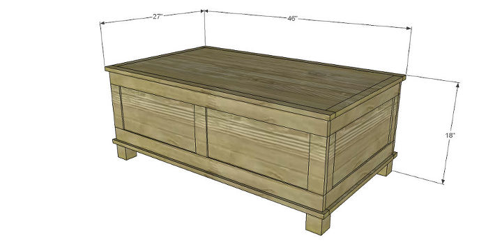 plans to build a stylish paneled trunk, diy, how to, painted furniture, woodworking projects