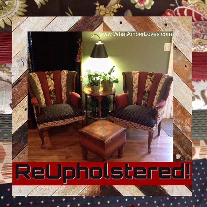 reupholstering chairs tutorial, painted furniture, reupholster