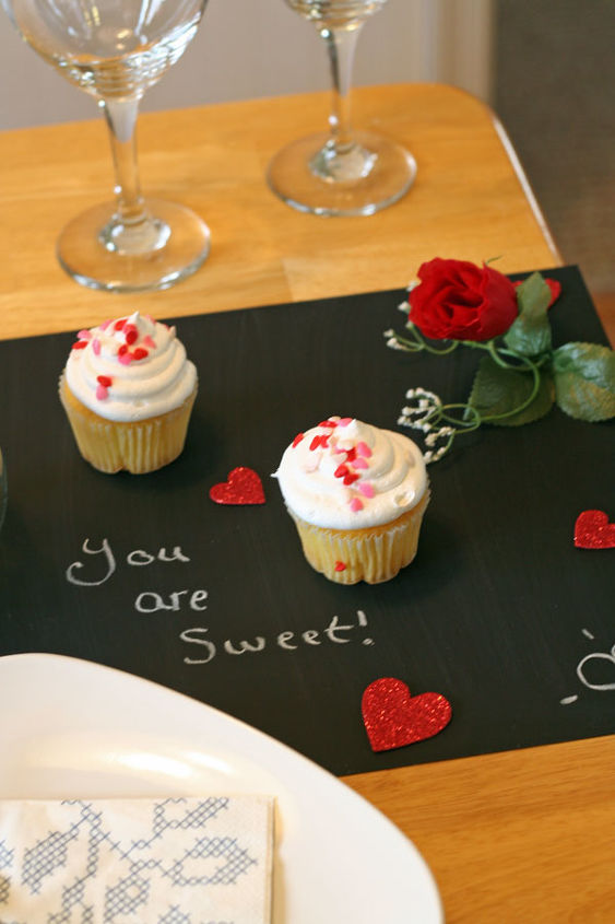 diy valentine s day table, painted furniture, seasonal holiday decor, valentines day ideas