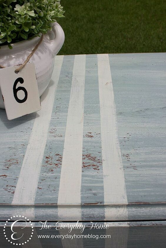 how to create a french grain sack painted table, chalk paint, painted furniture