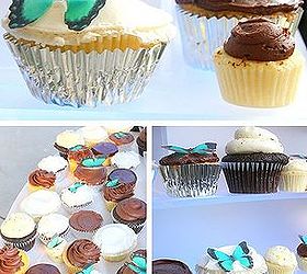 early fall outdoor party ideas, hydrangea, outdoor living, seasonal holiday decor, and cupcakes for dessert