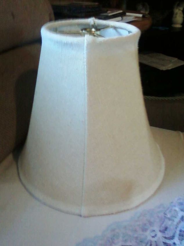 wasn t really found of the accent lamp so i decided to see what i could do to change, flowers, home decor, lighting, lamp shade