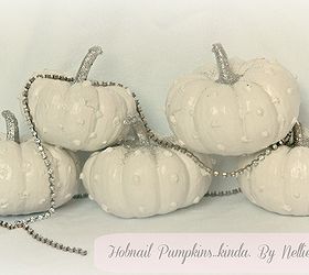 hobnail pumpkins, crafts