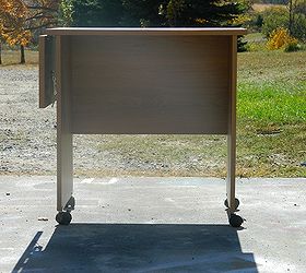 turn a free computer cart into a sweet mini bar, painted furniture, The Before