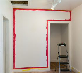 turning an art gallery into a vibrant office space, craft rooms, home decor, home office, We painted doors touched up white walls and painted vibrant accent walls with the help of Frog Tape