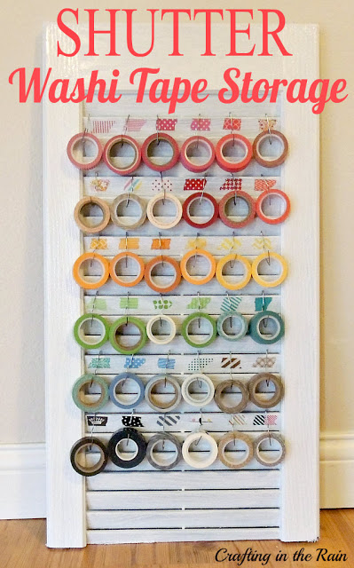 shutter washi tape holder, cleaning tips, craft rooms, repurposing upcycling