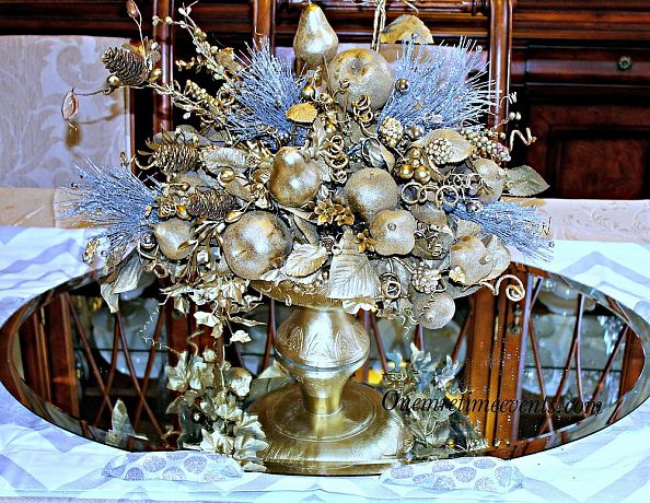 christmas centerpiece quick and easy makeover holidaycheer, seasonal holiday d cor