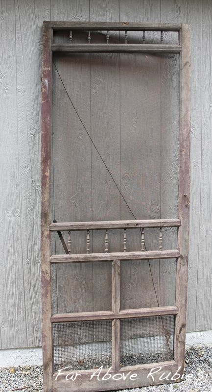 Repurposed Vintage Screen Door Hometalk repurposed vintage screen door, doors, home decor - Repurposed Vintage Screen Door Hometalk