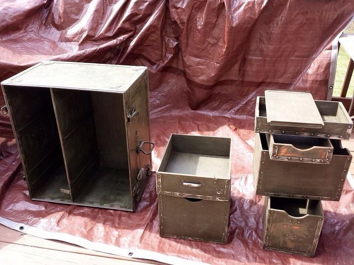 up cycled army field desk