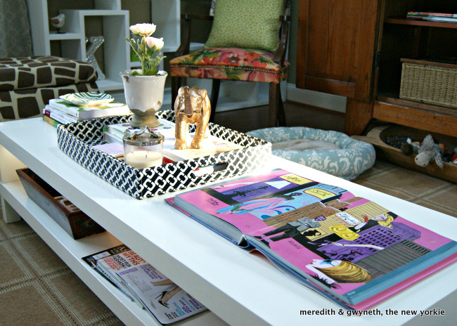 nc home tour part ii the living room, home decor, living room ideas, Dumpster Dive End of Bed Bench turned coffee table