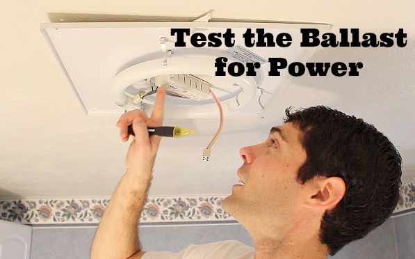 an easy fluorescent light fix, electrical, home maintenance repairs, lighting, Test the ballast for power at the using a voltage detector Do this at the power source and at the wires going to the bulbs