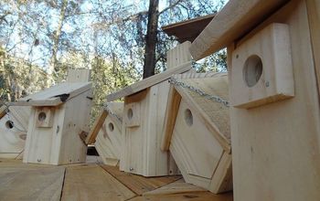 Bird houses made from pallet wood
