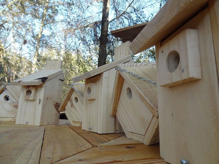 bird houses made from pallet wood, pallet projects
