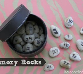 memory rocks, home decor, Each number represents a special or funny moment in our lives Its our version of The Notebook